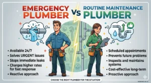Emergency Plumber vs Routine Maintenance Plumber
