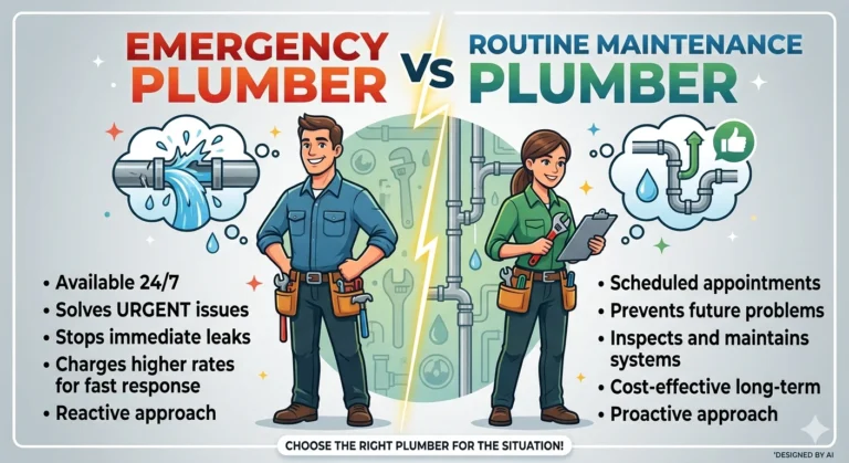 Emergency Plumber vs Routine Maintenance Plumber