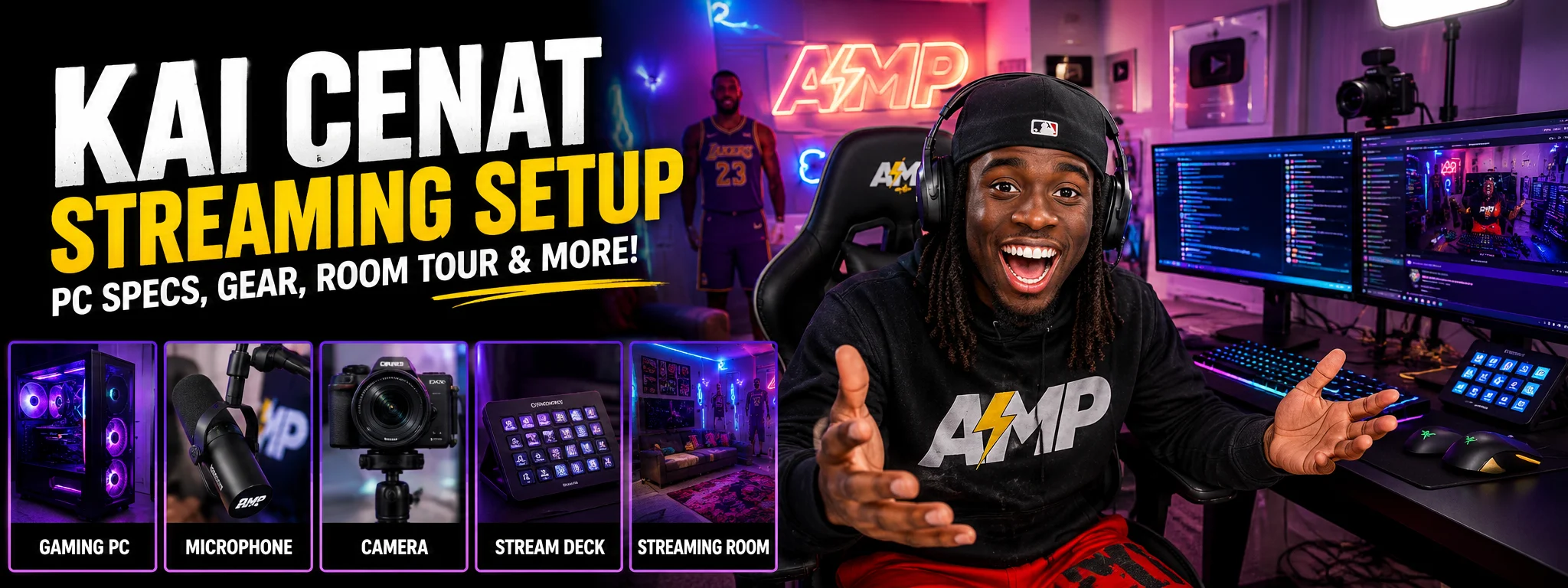 Kai Cenat Streaming Setup
